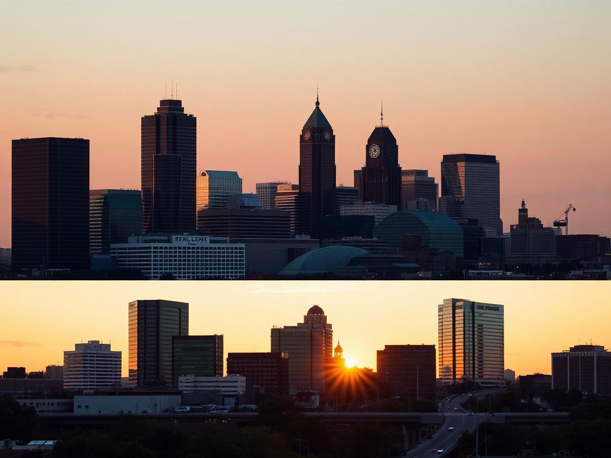 Kansas City skyline at sunset representing cannabis accounting services for Kansas City, Missouri operators